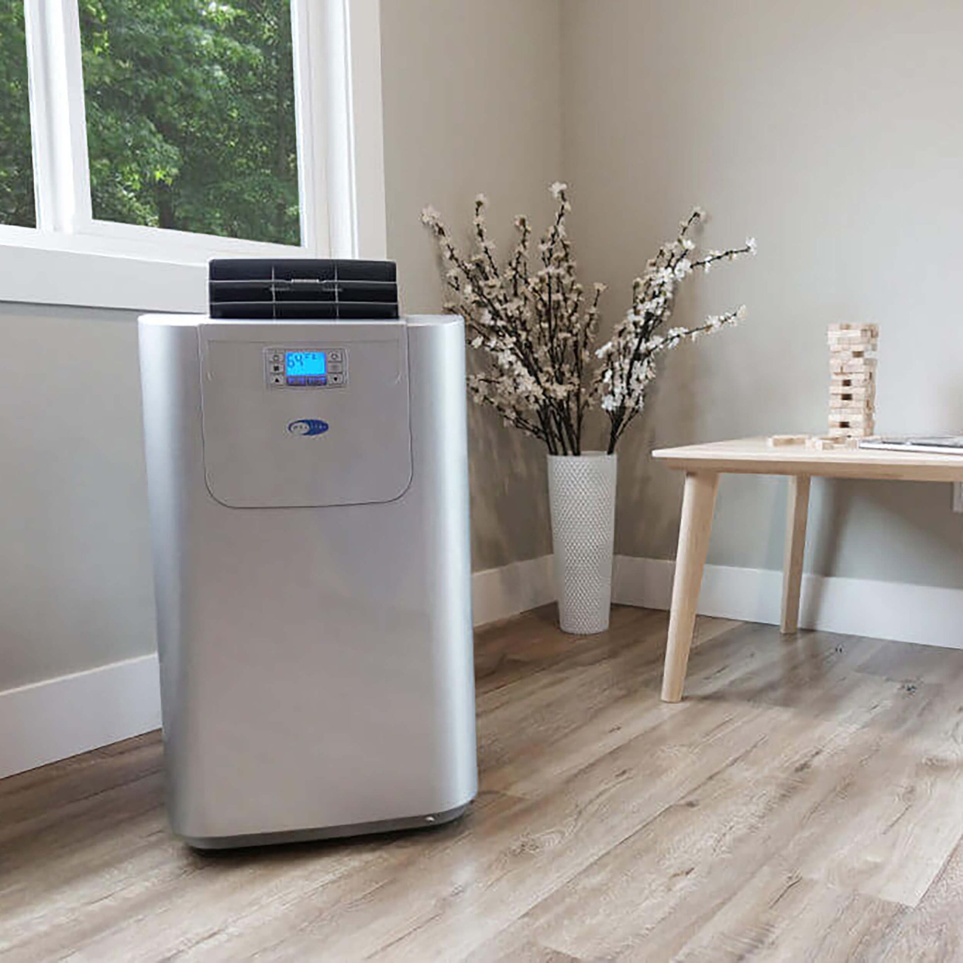 Whynter Air Conditioners Whynter ARC-122DHP 12,000 BTU (7,000 BTU SACC) Elite Dual Hose Portable Air Conditioner, Heater, Dehumidifier, and Fan with Activated Carbon Filter plus Autopump and Storage bag, up to 400 sq ft in Grey