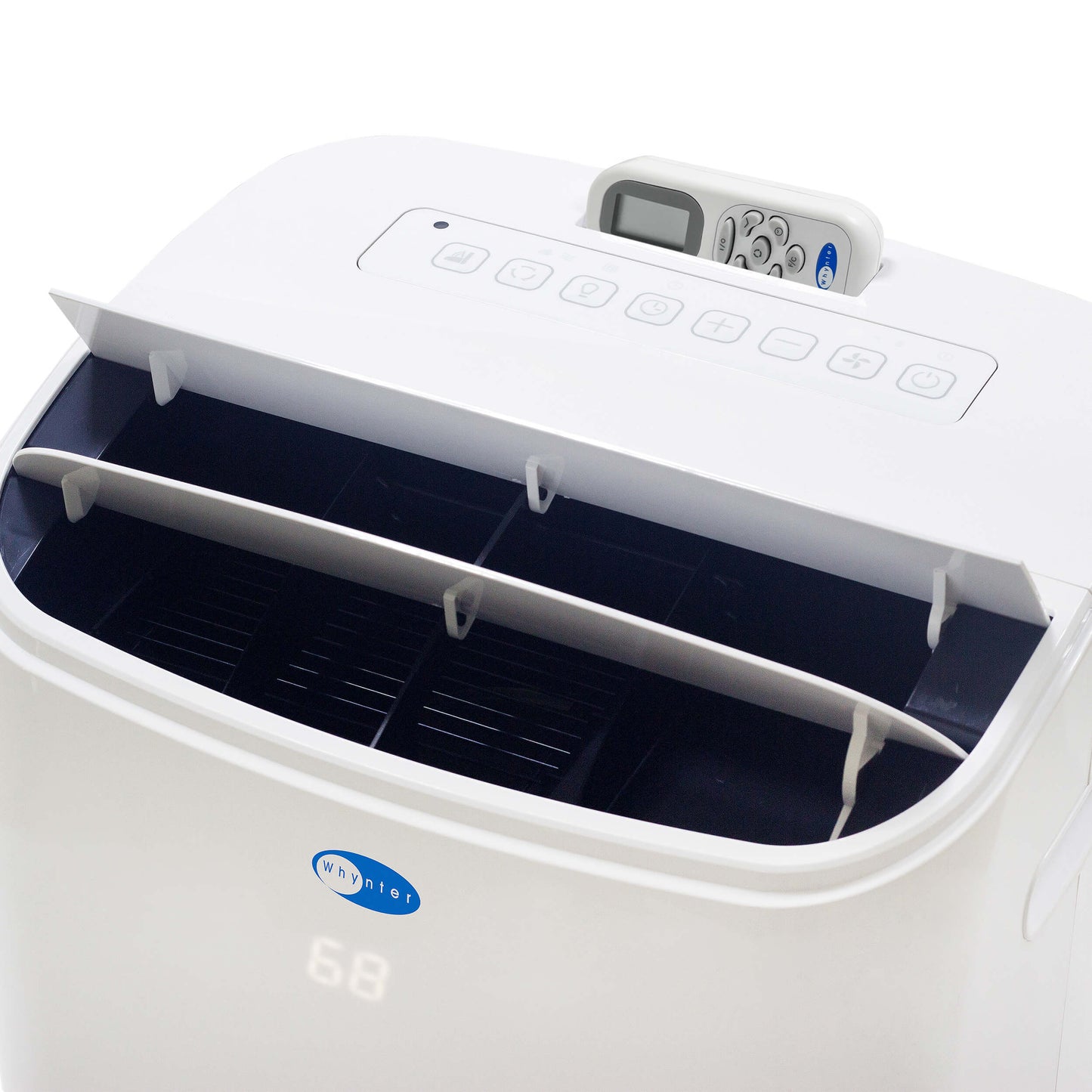 Whynter Air Conditioners Whynter ARC-147WFH 14,000 BTU (10,000 BTU SACC) Dual Hose Cooling Portable Air Conditioner, Heater, Dehumidifier, and Fan with Remote Control, HEPA and Carbon Filter, up to 500 sq ft in White