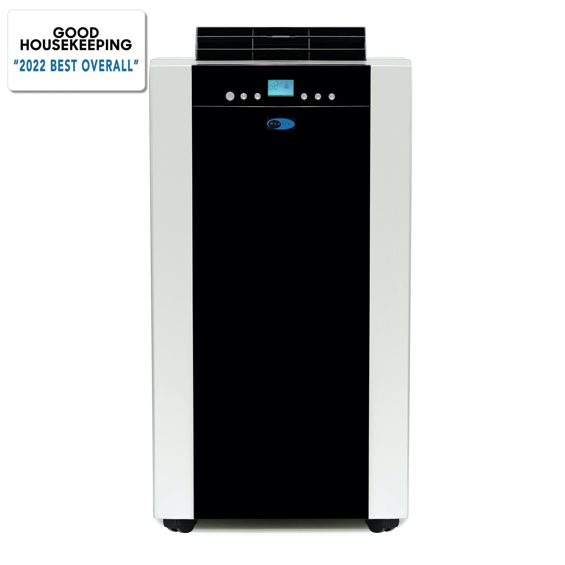 Whynter Air Conditioners Whynter ARC-14S 14,000 (9,200 BTU SACC) BTU Dual Hose Cooling Portable Air Conditioner, Dehumidifier, and Fan with Activated Carbon Filter plus Storage bag, up to 500 sq ft in Platinum/Black