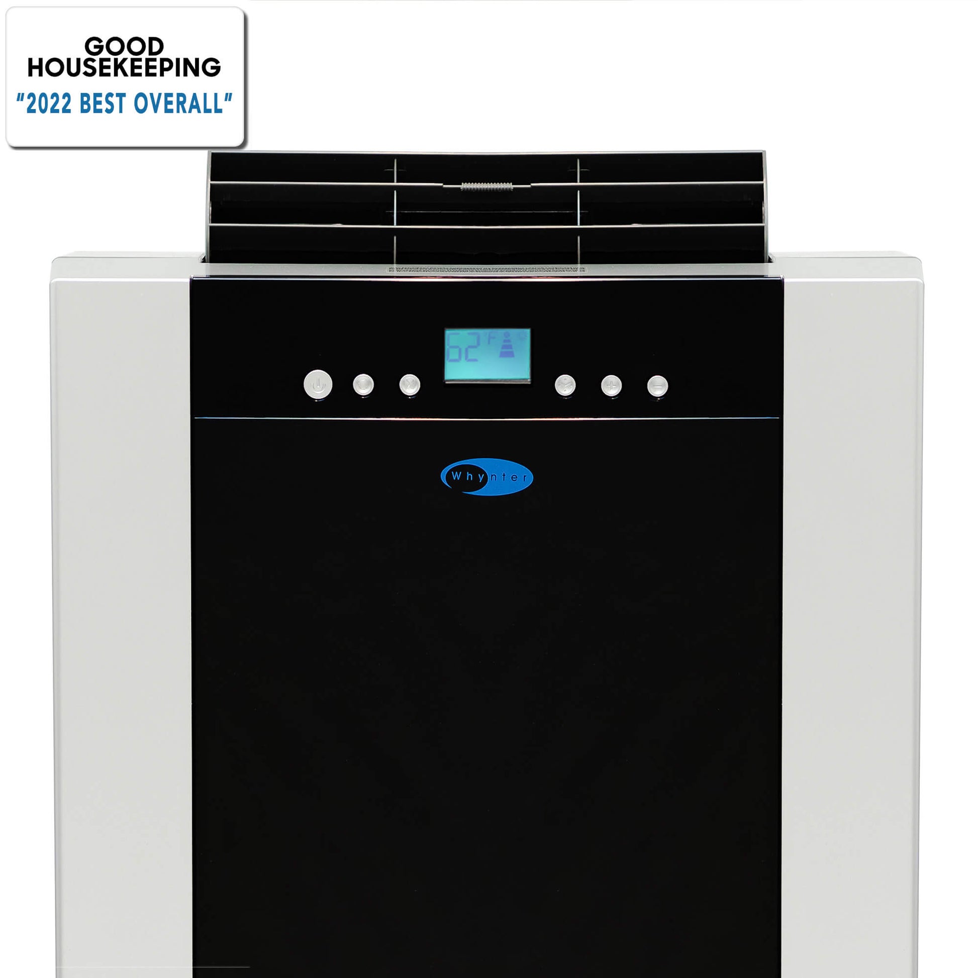 Whynter Air Conditioners Whynter ARC-14S 14,000 (9,200 BTU SACC) BTU Dual Hose Cooling Portable Air Conditioner, Dehumidifier, and Fan with Activated Carbon Filter plus Storage bag, up to 500 sq ft in Platinum/Black