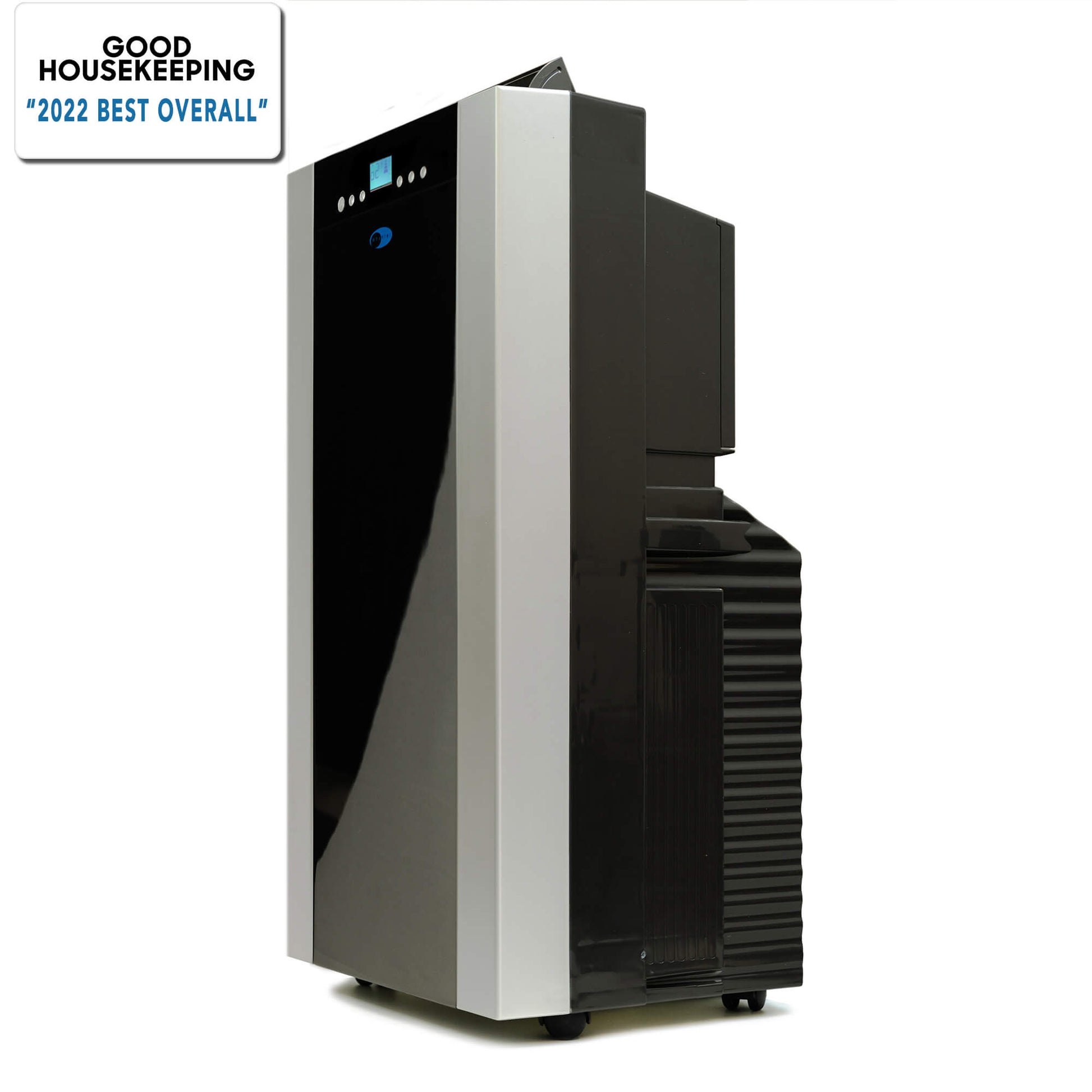Whynter Air Conditioners Whynter ARC-14S 14,000 (9,200 BTU SACC) BTU Dual Hose Cooling Portable Air Conditioner, Dehumidifier, and Fan with Activated Carbon Filter plus Storage bag, up to 500 sq ft in Platinum/Black