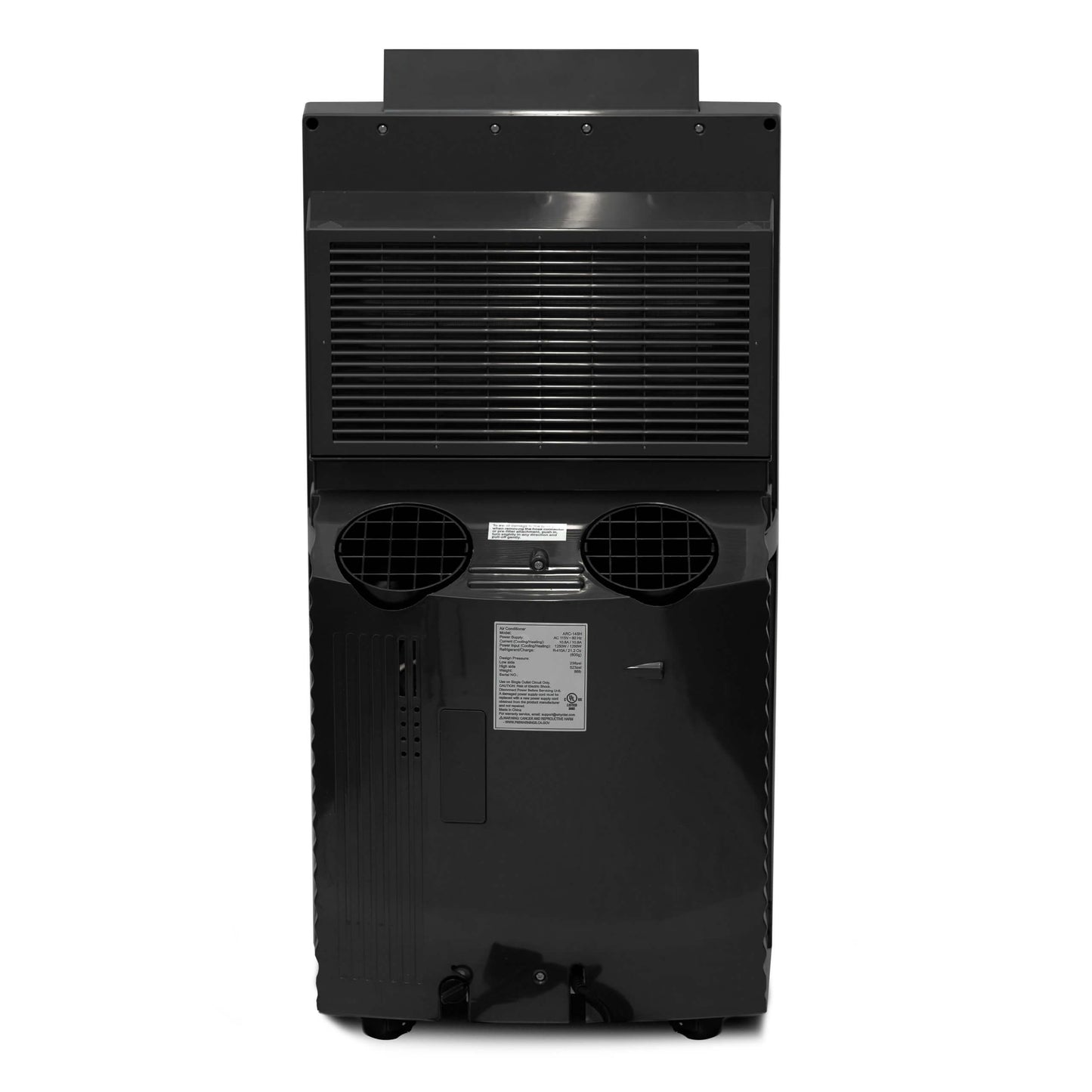 Whynter Air Conditioners Whynter ARC-14SH 14,000 BTU (9,000 BTU SACC) Dual Hose Cooling Portable Air Conditioner, Heater, Dehumidifier, and Fan with Activated Carbon Filter plus Storage bag, up to 500 sq ft in Platinum/Black