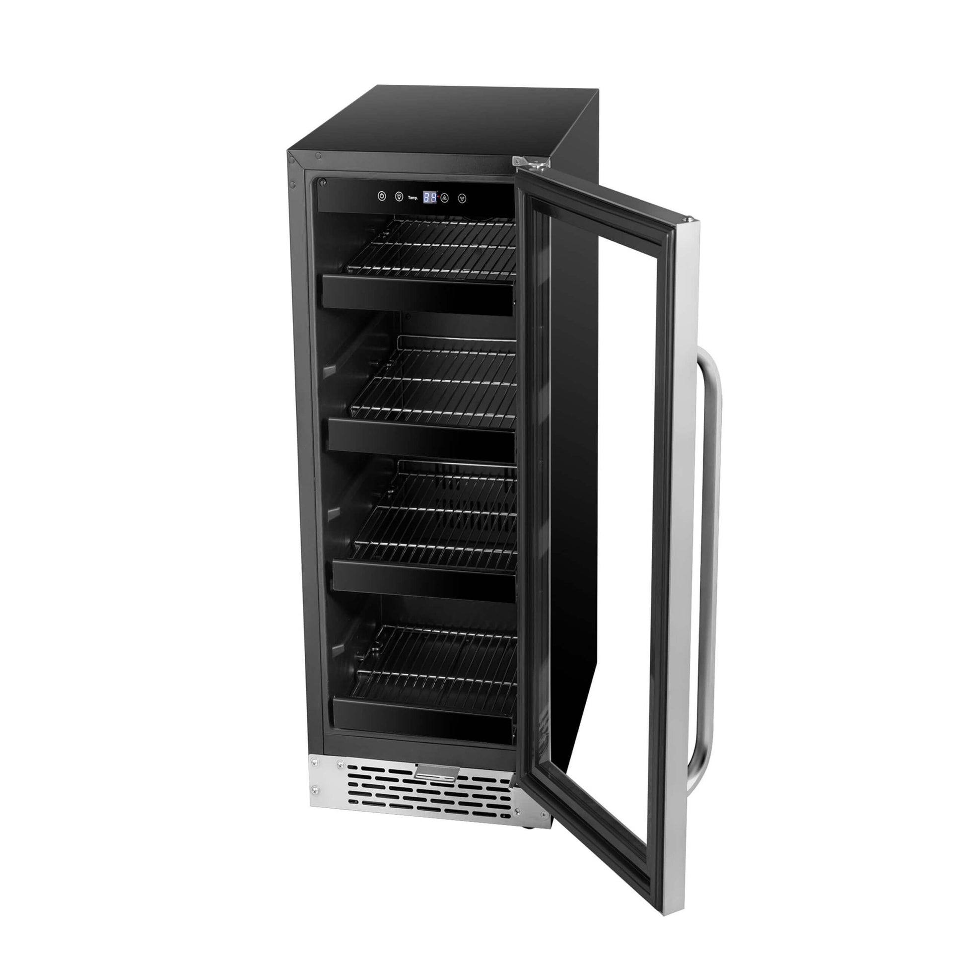Whynter Beverage Fridge Whynter BBR-638SB 12 inch Built-In 60 Can Undercounter Stainless Steel Beverage Refrigerator with Reversible Door, Digital Control, Lock and Carbon Filter