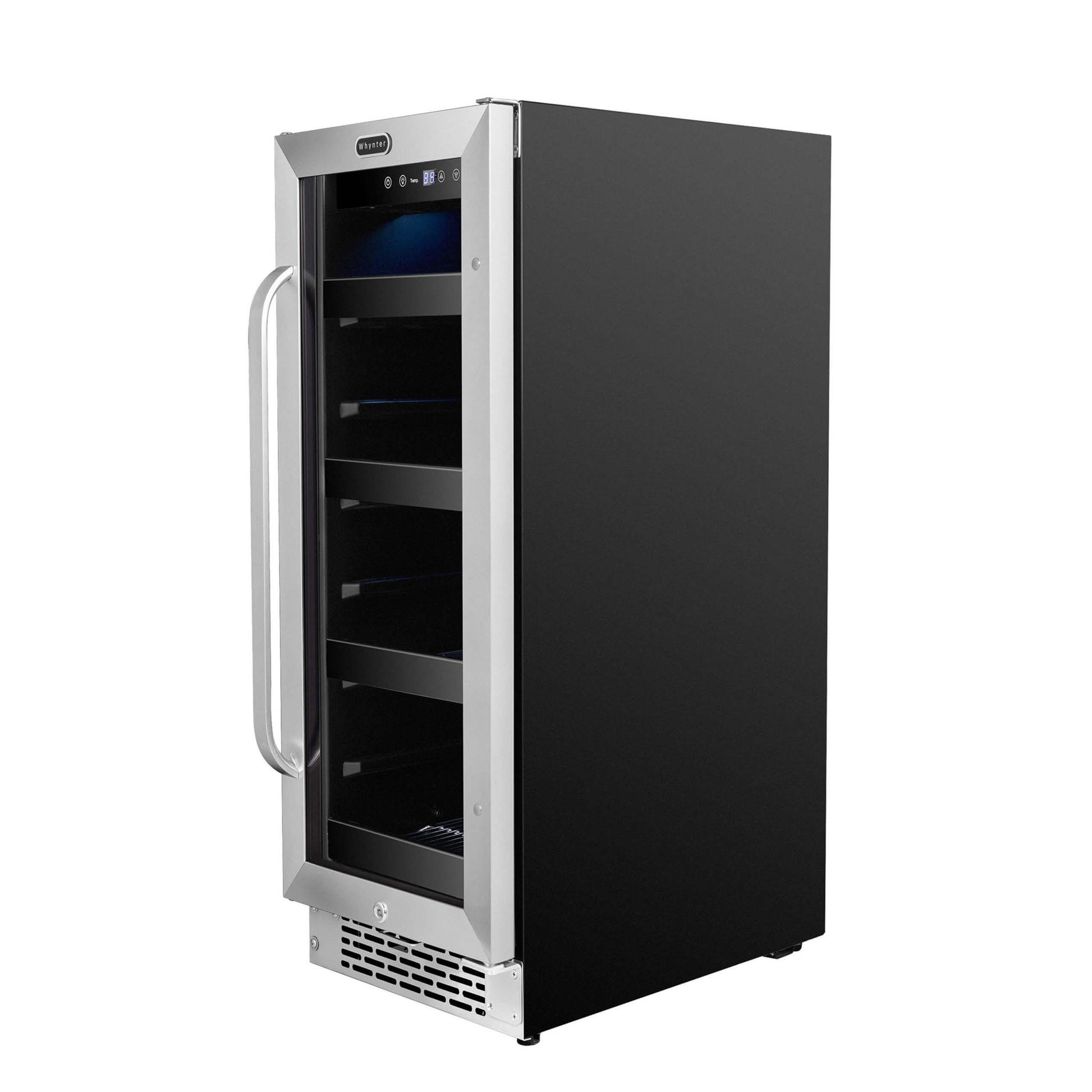 Whynter Beverage Fridge Whynter BBR-638SB 12 inch Built-In 60 Can Undercounter Stainless Steel Beverage Refrigerator with Reversible Door, Digital Control, Lock and Carbon Filter