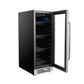 Whynter Beverage Fridge Whynter BBR-638SB 12 inch Built-In 60 Can Undercounter Stainless Steel Beverage Refrigerator with Reversible Door, Digital Control, Lock and Carbon Filter