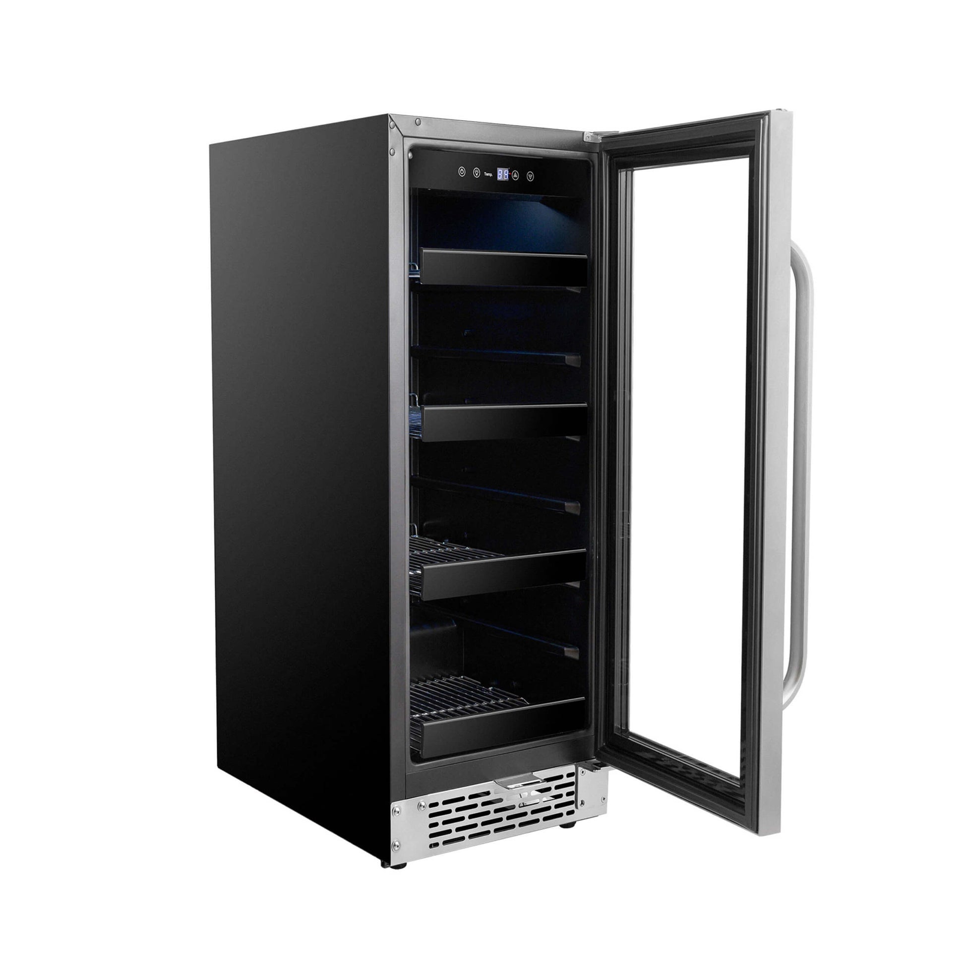 Whynter Beverage Fridge Whynter BBR-638SB 12 inch Built-In 60 Can Undercounter Stainless Steel Beverage Refrigerator with Reversible Door, Digital Control, Lock and Carbon Filter