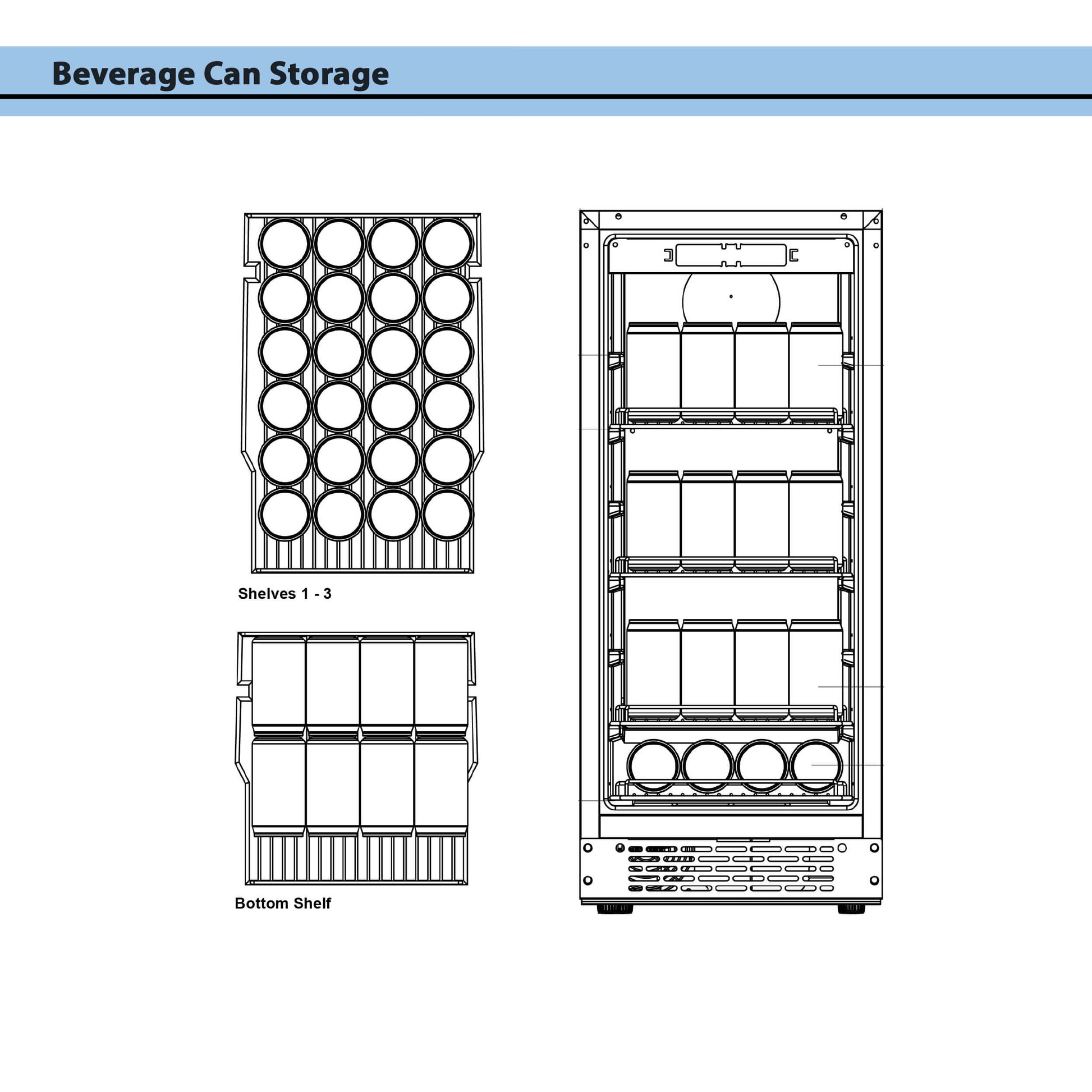 Whynter Beverage Fridge Whynter BBR-801BG Built-in Black Glass 80-can capacity 3.4 cu ft. Beverage Refrigerator