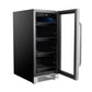 Whynter Beverage Fridge Whynter BBR-838SB 15 inch Built-In 80 Can Undercounter Stainless Steel Beverage Refrigerator with Reversible Door, Digital Control, Lock and Carbon Filter
