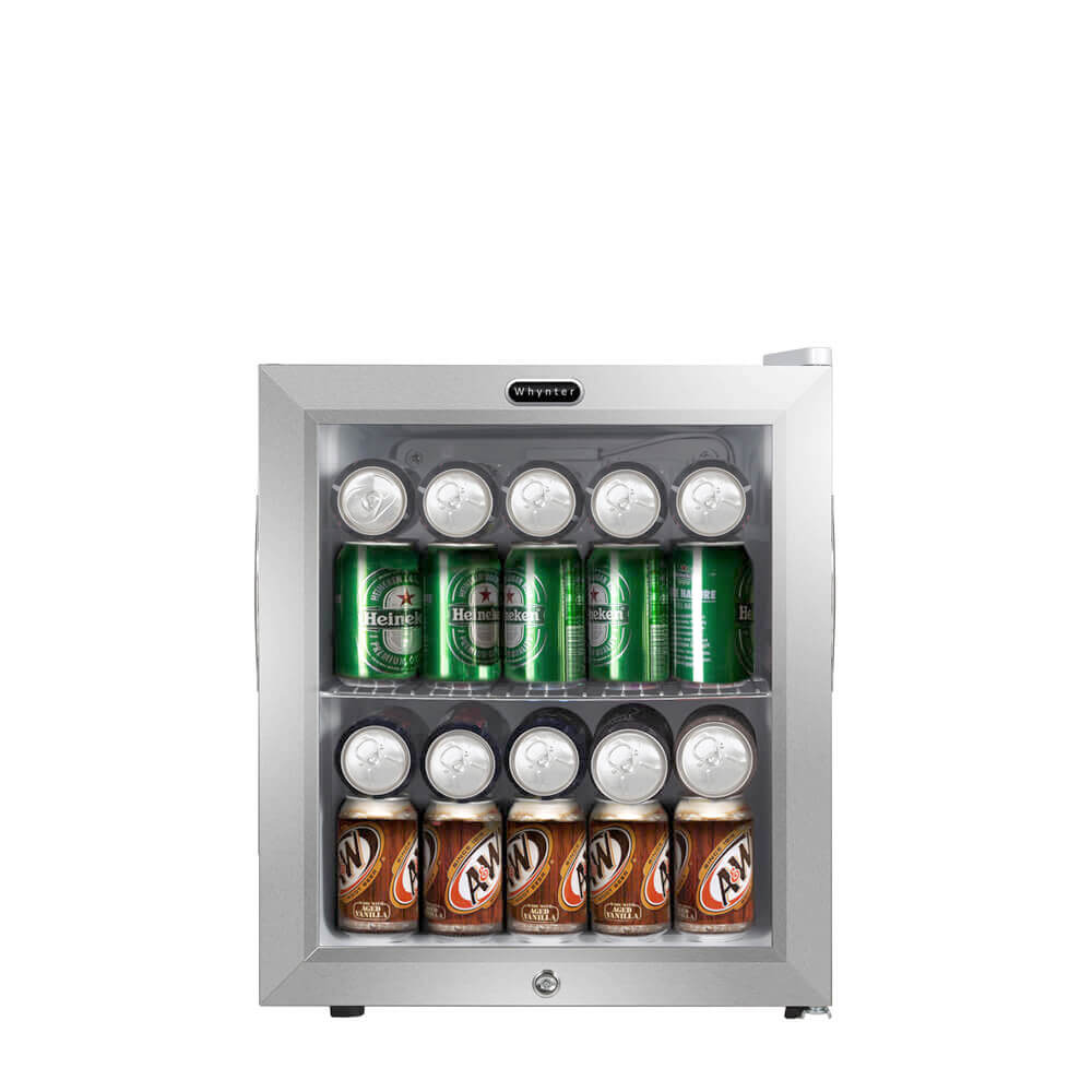 Whynter Beverage Fridge Whynter BR-062WS Beverage Refrigerator With Lock – Stainless Steel 62 Can Capacity