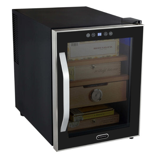 Whynter Cigar Cooler Humidor Whynter CHC-122BD/CHC-122BDa Elite Touch Control Stainless 1.2 cu.ft. Cigar Humidor with Spanish Cedar Shelves