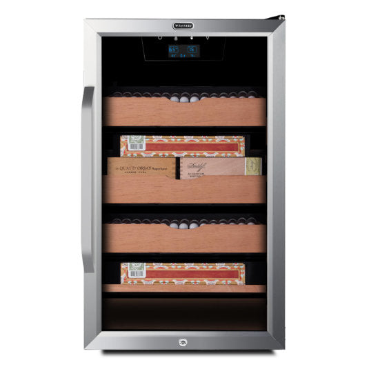 Whynter Cigar Cooler Humidor Whynter CHC-421HC 4.2 cu.ft. Cigar Cabinet Cooler and Humidor with Humidity Temperature Control and Spanish Cedar Shelves