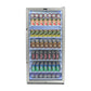 Whynter Compact Freezer / Refrigerators Whynter CBM-815WS/CBM-815WSa Freestanding 8.1 cu. ft. Stainless Steel Commercial Beverage Merchandiser Refrigerator with Superlit Door and Lock – White
