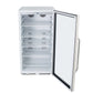 Whynter Compact Freezer / Refrigerators Whynter CBM-815WS/CBM-815WSa Freestanding 8.1 cu. ft. Stainless Steel Commercial Beverage Merchandiser Refrigerator with Superlit Door and Lock – White