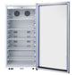 Whynter Compact Freezer / Refrigerators Whynter CBM-815WS/CBM-815WSa Freestanding 8.1 cu. ft. Stainless Steel Commercial Beverage Merchandiser Refrigerator with Superlit Door and Lock – White