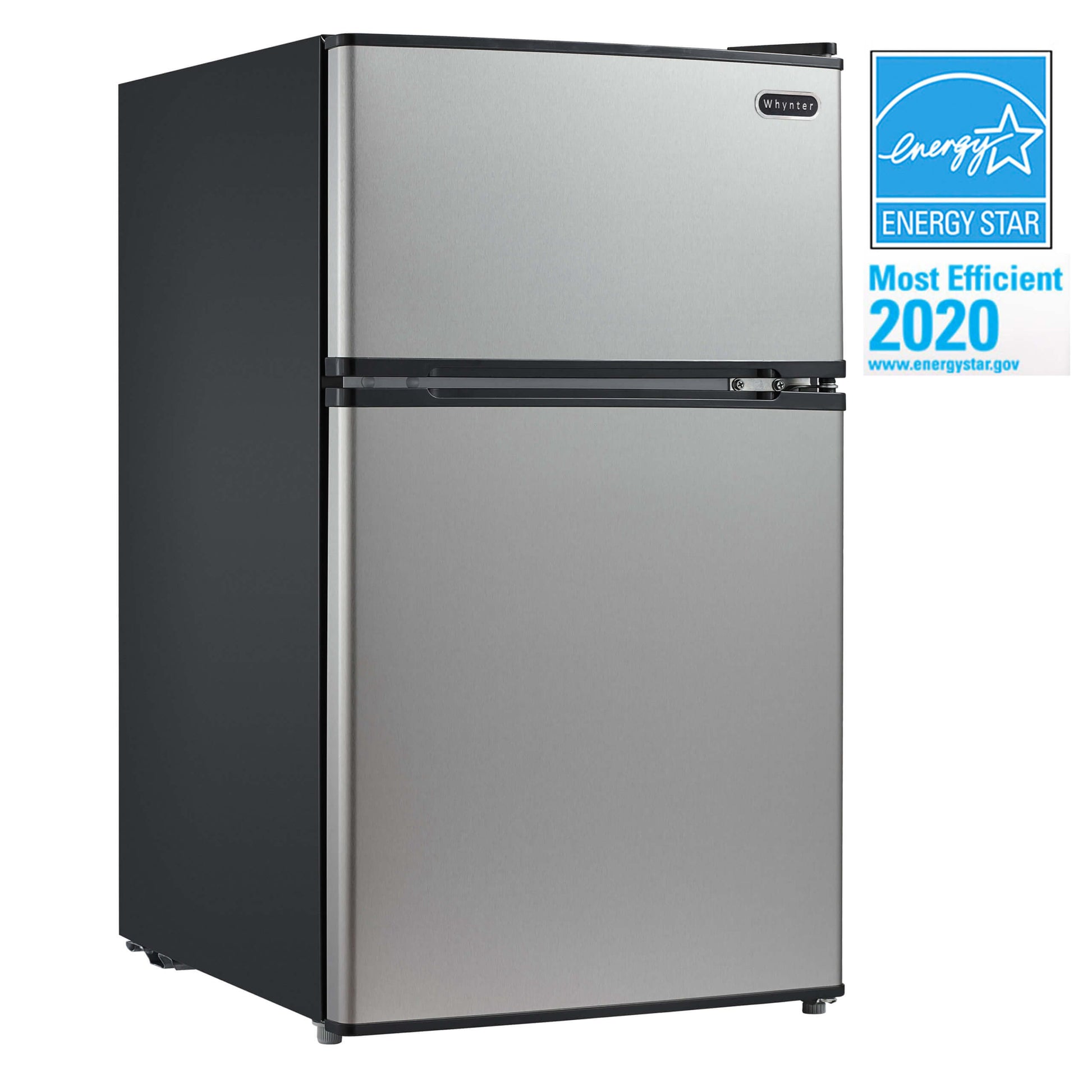 Whynter Compact Freezer / Refrigerators Whynter MRF-340DS 3.4 cu.ft. Energy Star Stainless Steel Compact Refrigerator/Freezer