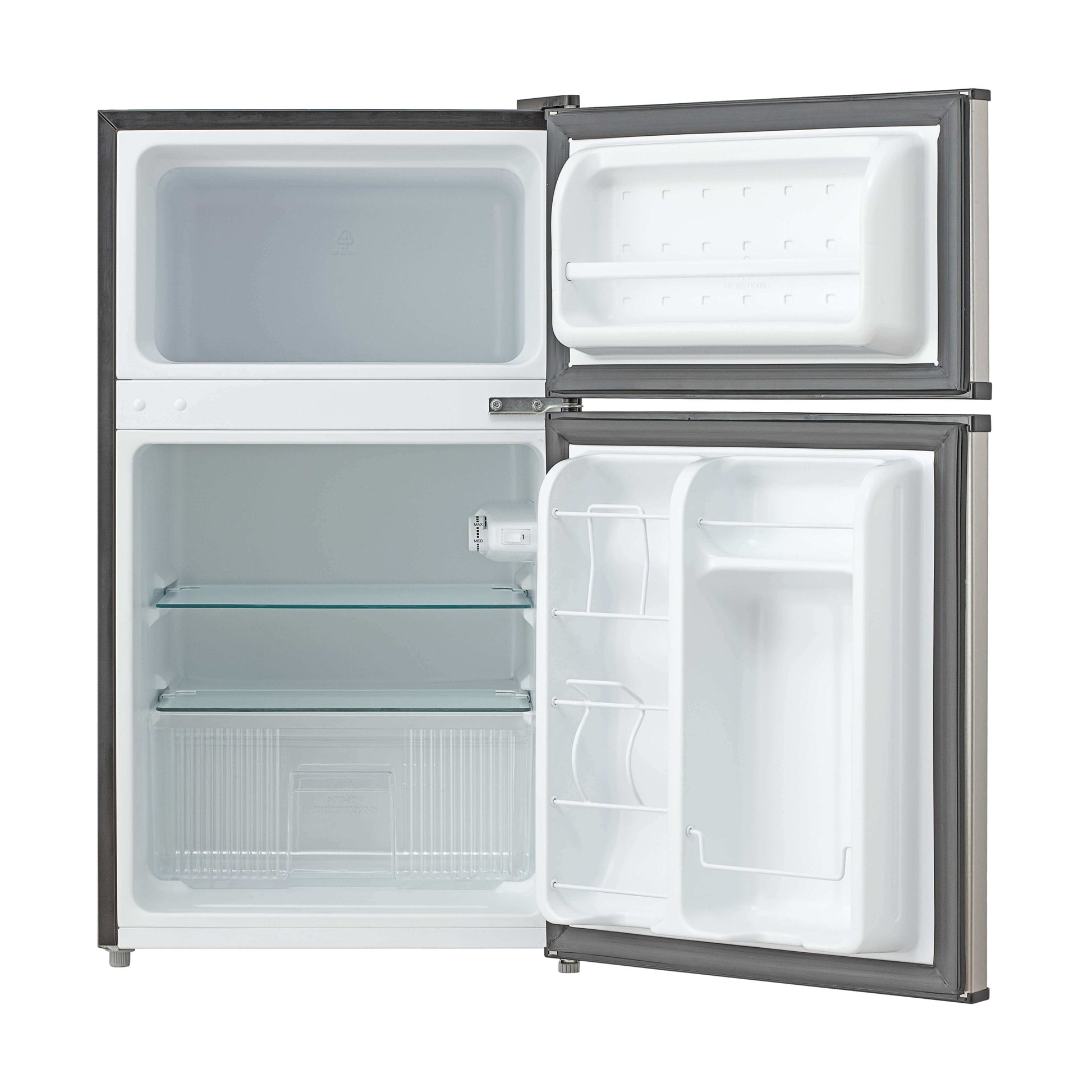 Whynter Compact Freezer / Refrigerators Whynter MRF-340DS 3.4 cu.ft. Energy Star Stainless Steel Compact Refrigerator/Freezer