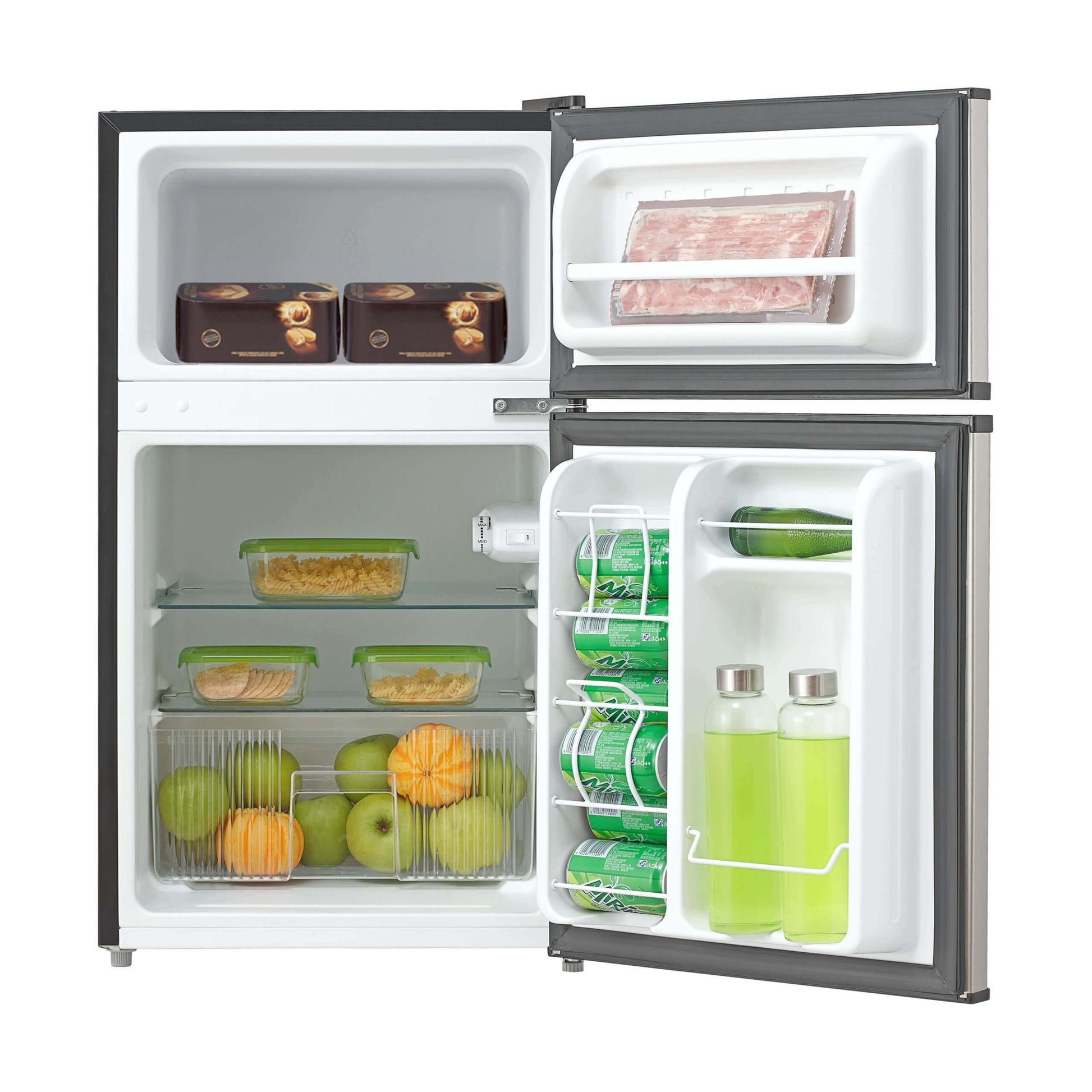 Whynter Compact Freezer / Refrigerators Whynter MRF-340DS 3.4 cu.ft. Energy Star Stainless Steel Compact Refrigerator/Freezer