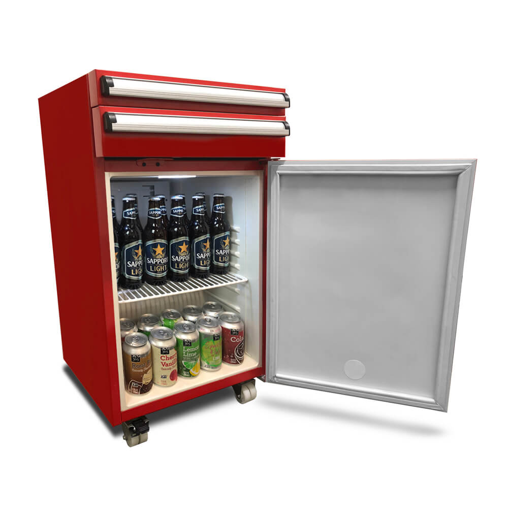 Whynter Compact Freezer / Refrigerators Whynter TBR-185SR Portable 1.8 cu.ft. Tool Box Refrigerator with 2 Drawers and Lock