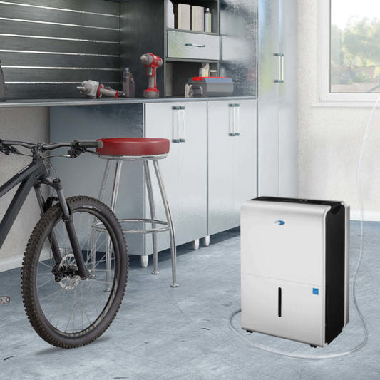 Whynter Dehumidifiers Whynter RPD-506EWP ENERGY STAR Most Efficient 2021 50 Pint High Capacity Portable Dehumidifier with Pump for up to 4000 sq ft