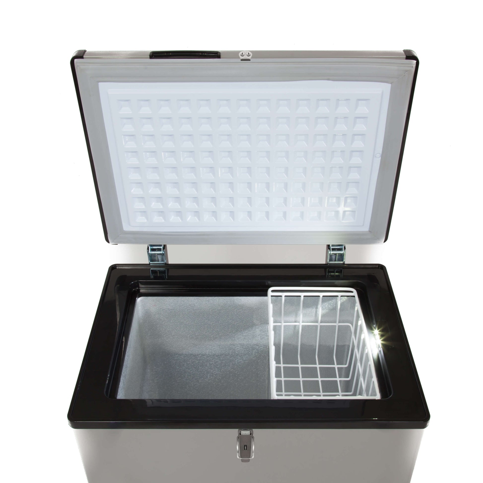 Whynter Freezers Whynter FM-951GW 95 Quart Portable Wheeled Refrigerator/Freezer with Door Alert and 12v Option – Gray