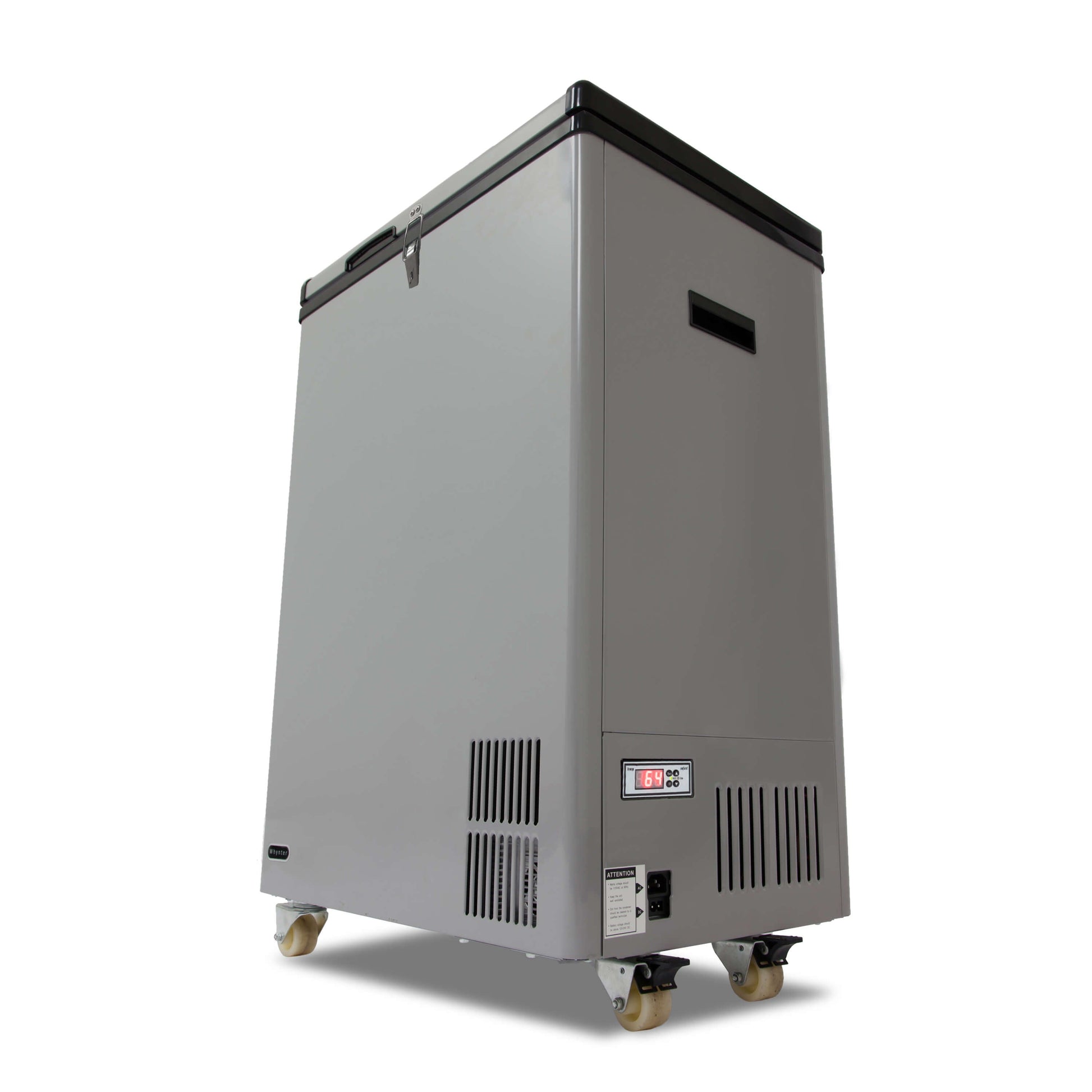 Whynter Freezers Whynter FM-951GW 95 Quart Portable Wheeled Refrigerator/Freezer with Door Alert and 12v Option – Gray