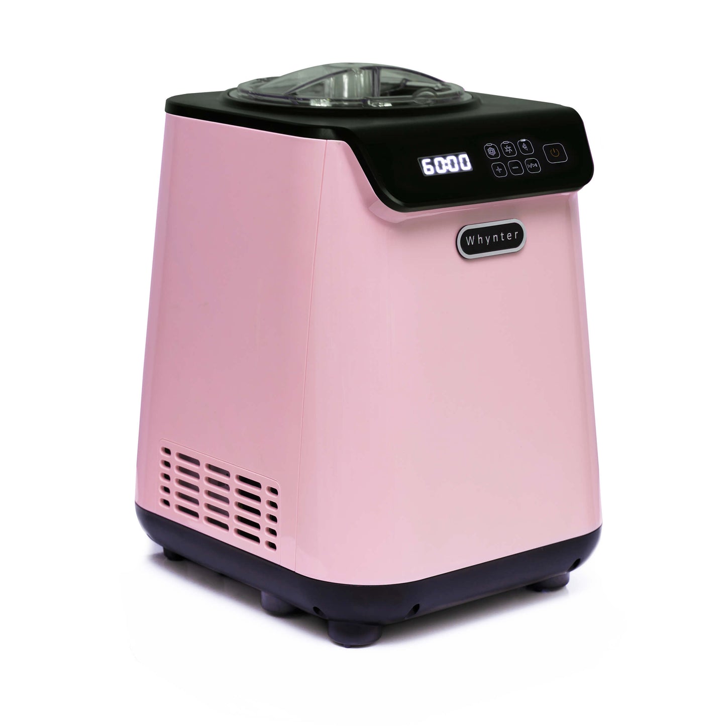 Whynter Ice Cream Makers Whynter ICM-128BPS 1.28 Quart Capacity Compact Upright Automatic Compressor Ice Cream Maker with Stainless Steel Bowl Limited Black Pink Edition