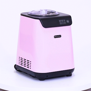 Whynter 1.28 Qt. Compact Upright Automatic Ice Cream Maker with Stainless Steel Bowl Limited Black Pink Edition