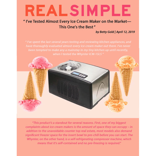 Whynter Ice Cream Makers Whynter ICM-15LS 1.6 Quart Capacity Automatic Compressor Ice Cream Maker in Stainless Steel