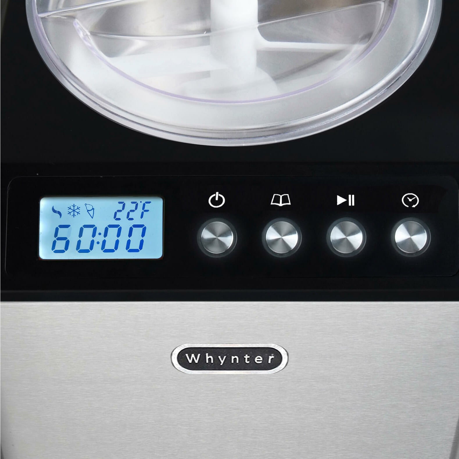 Whynter 1.28 Quart Compact Upright Automatic Ice Cream Maker with Stainless  Steel Bowl White 