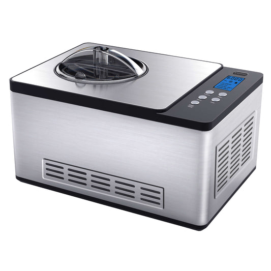 Whynter Ice Cream Makers Whynter ICM-220SSY 2 Quart Capacity Automatic Compressor Ice Cream Maker & Yogurt Incubator with Stainless Steel Bowl in Stainless Steel