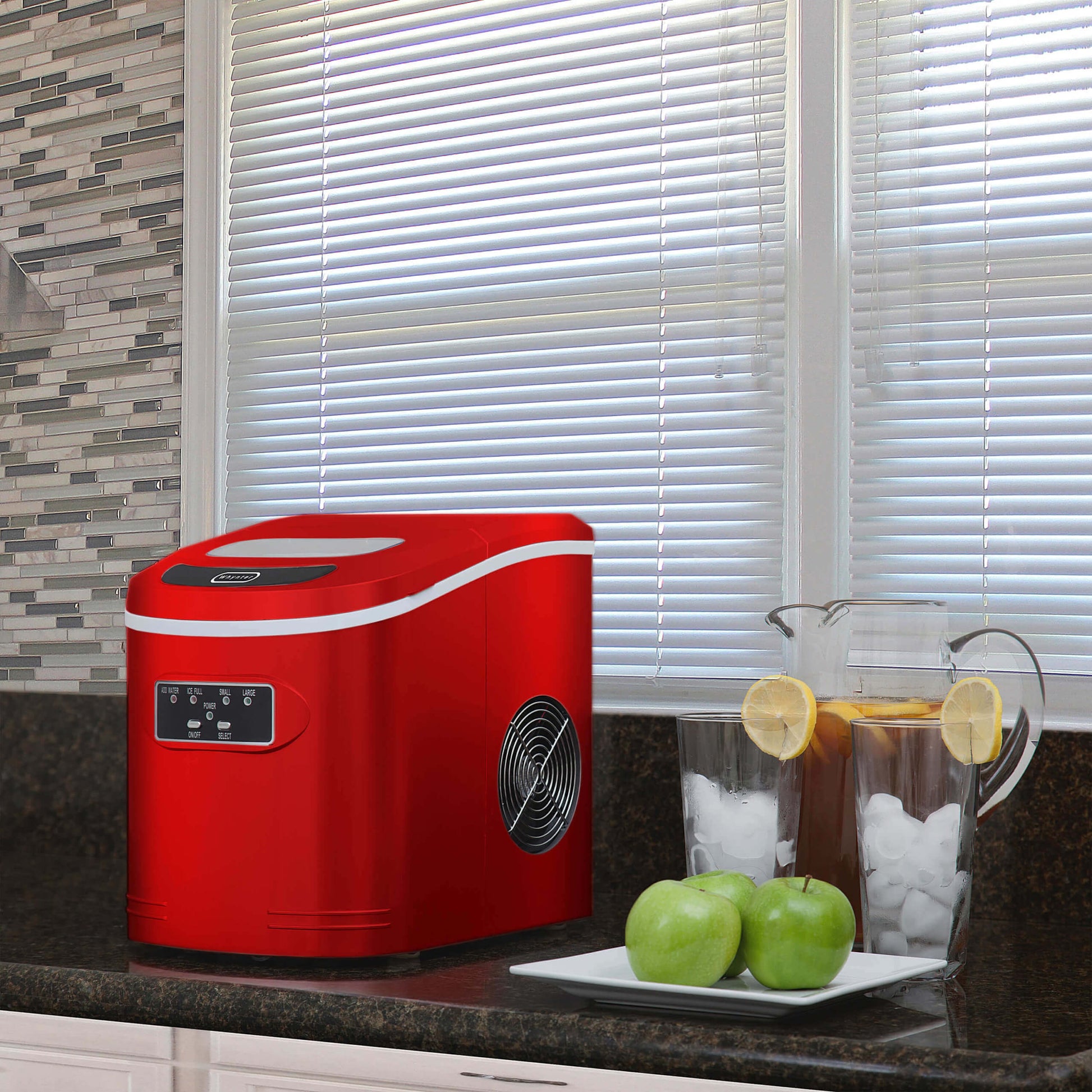 Whynter Ice Makers Whynter IMC-270MR Compact Portable Ice Maker 27 lb capacity – Metallic Red