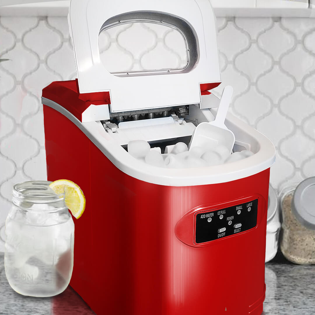 Whynter Ice Makers Whynter IMC-270MR Compact Portable Ice Maker 27 lb capacity – Metallic Red