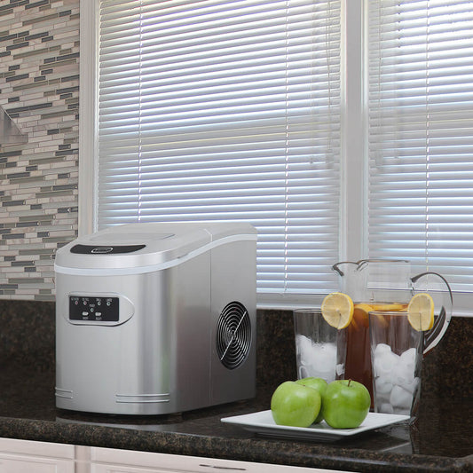 Whynter Ice Makers Whynter IMC-270MS Compact Portable Ice Maker 27 lb capacity – Metallic Silver