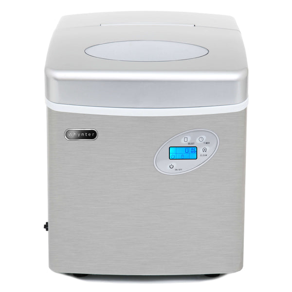 Whynter Ice Makers Whynter IMC-491DC Portable Ice Maker with 49lb Capacity Stainless Steel with Water Connection