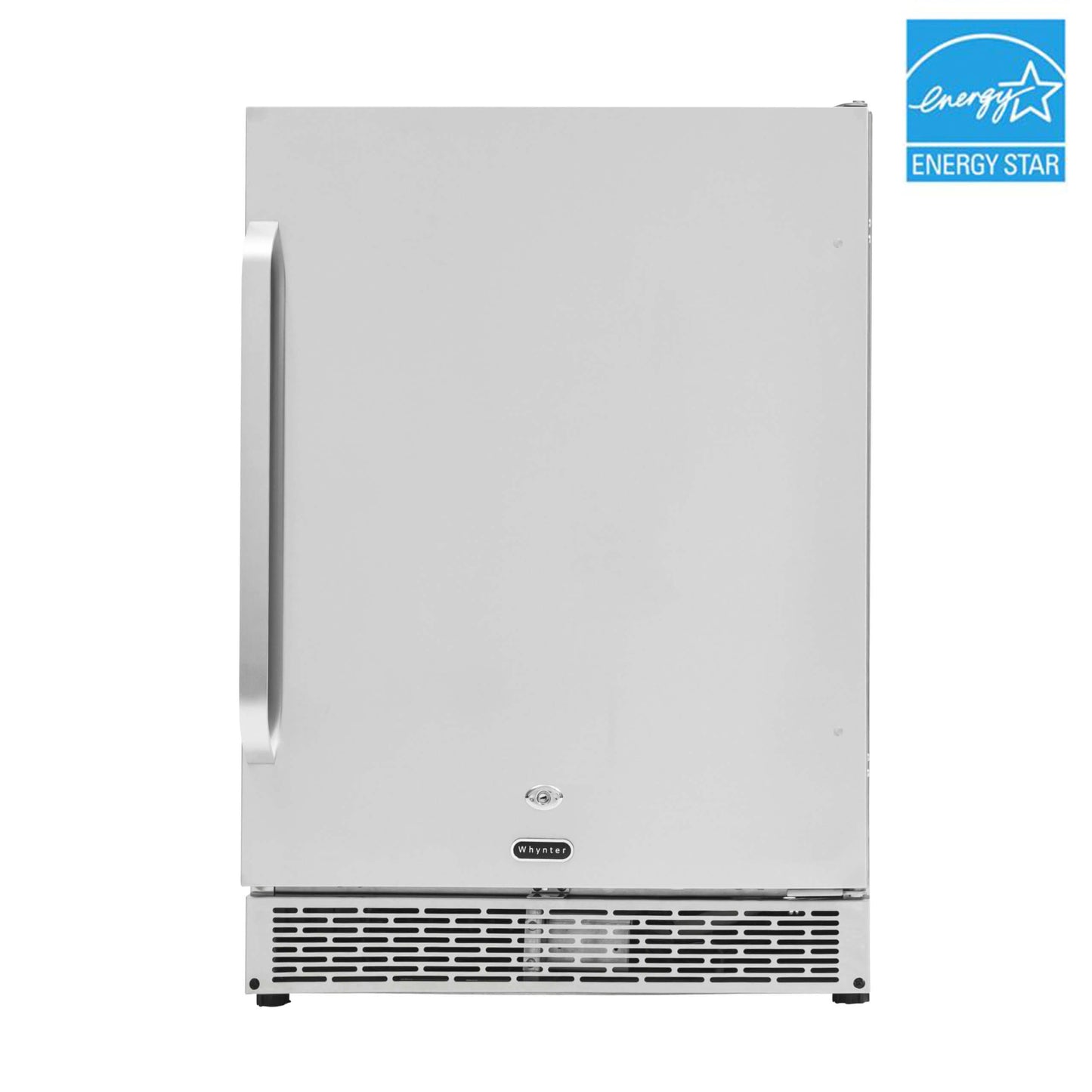 Whynter Refrigerators Whynter BOR-53024-SSW/BOR-53024-SSWa Energy Star 24″ Built-in Outdoor 5.3 cu.ft. Beverage Refrigerator Cooler Full Stainless Steel Exterior with Lock and Optional Caster Wheels
