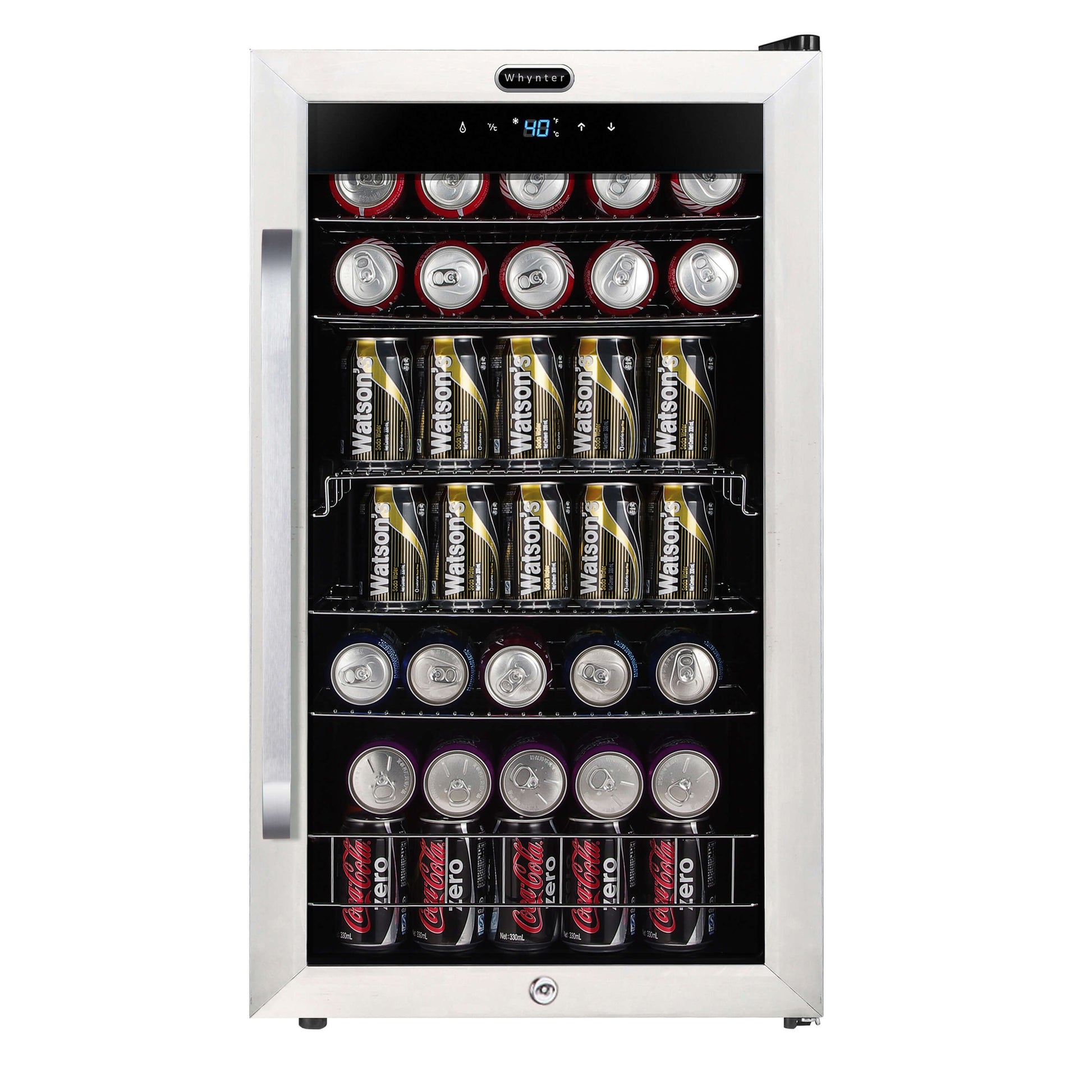 Whynter Refrigerators Whynter BR-1211DS Freestanding 121 Can Beverage Refrigerator with Digital Control and Internal Fan