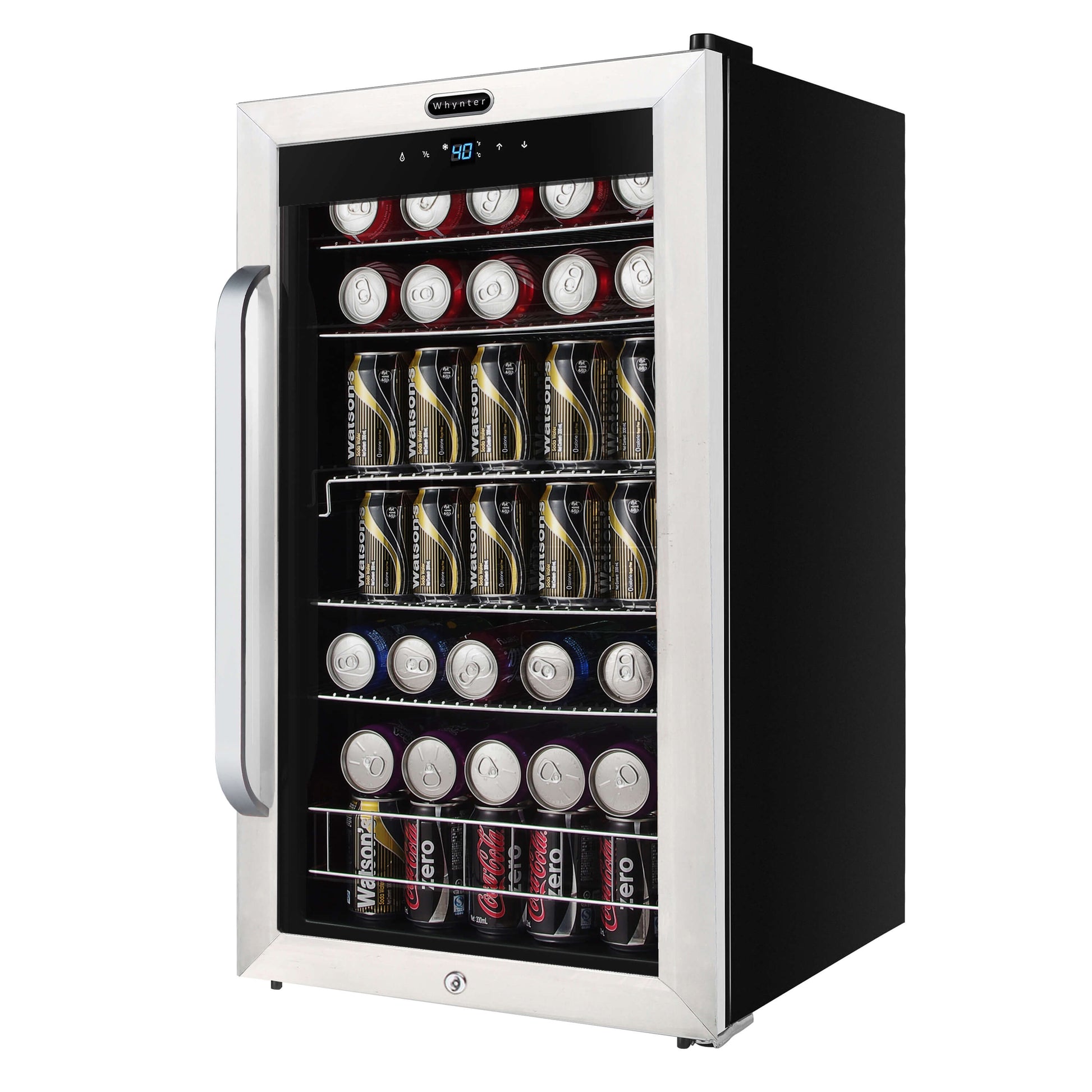 Whynter Refrigerators Whynter BR-1211DS Freestanding 121 Can Beverage Refrigerator with Digital Control and Internal Fan