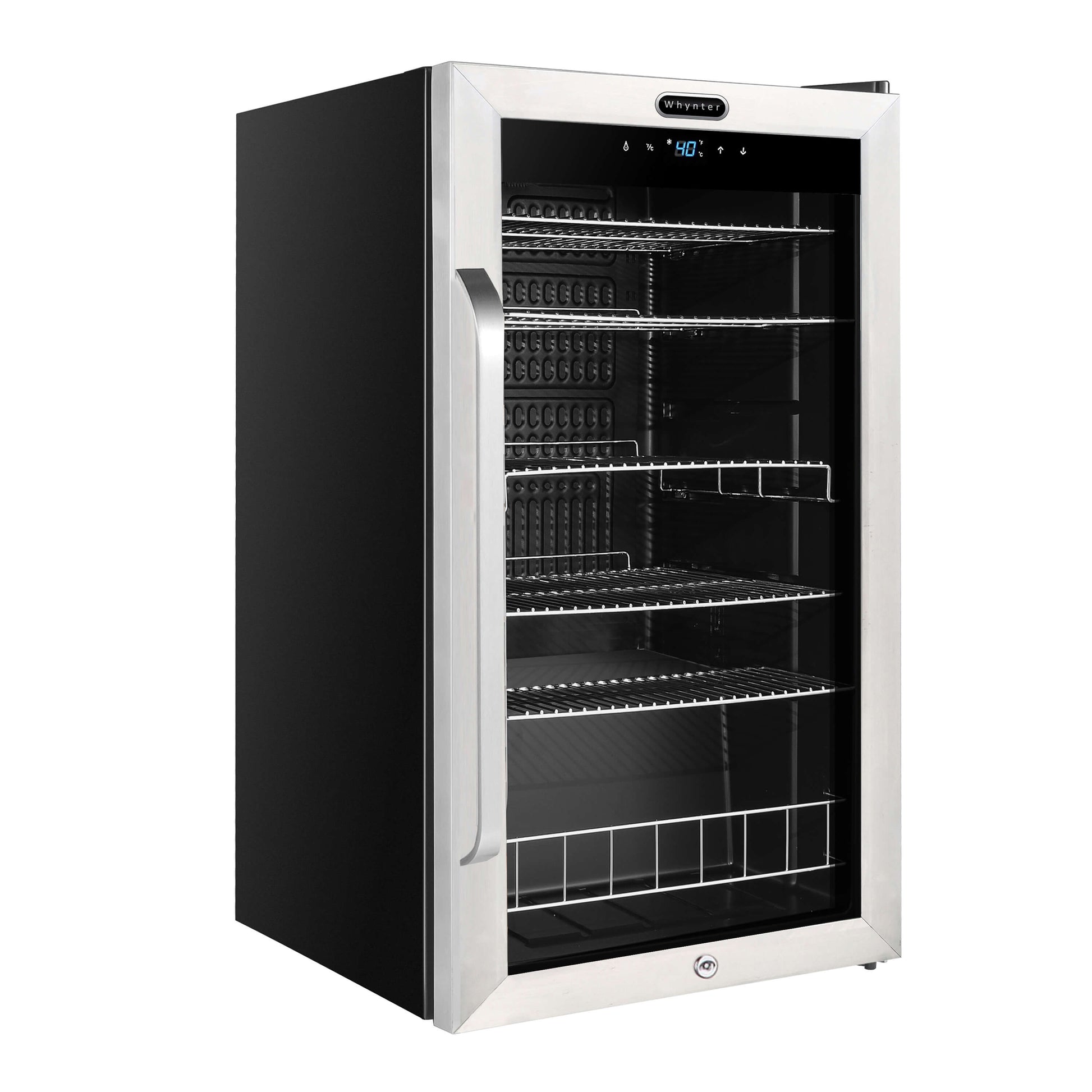 Whynter Refrigerators Whynter BR-1211DS Freestanding 121 Can Beverage Refrigerator with Digital Control and Internal Fan