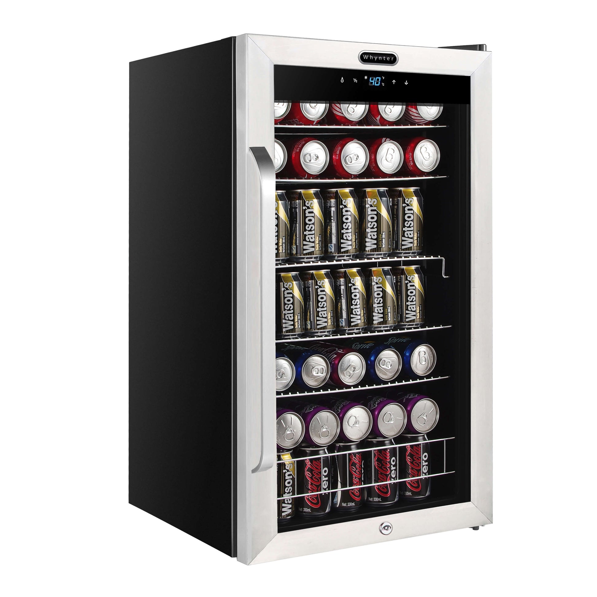 Whynter Refrigerators Whynter BR-1211DS Freestanding 121 Can Beverage Refrigerator with Digital Control and Internal Fan