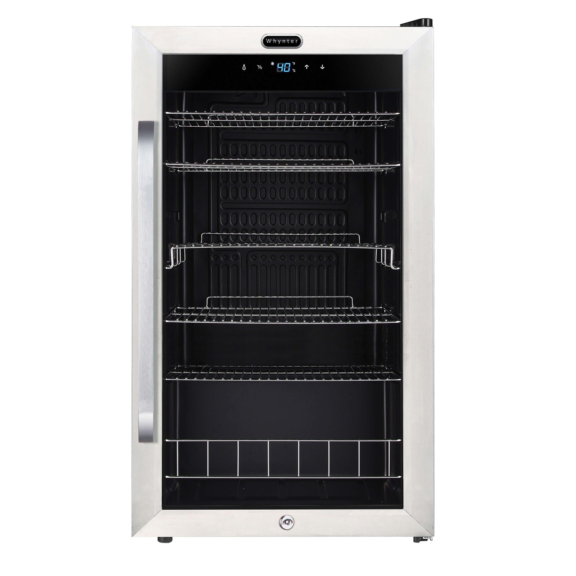 Whynter Refrigerators Whynter BR-1211DS Freestanding 121 Can Beverage Refrigerator with Digital Control and Internal Fan