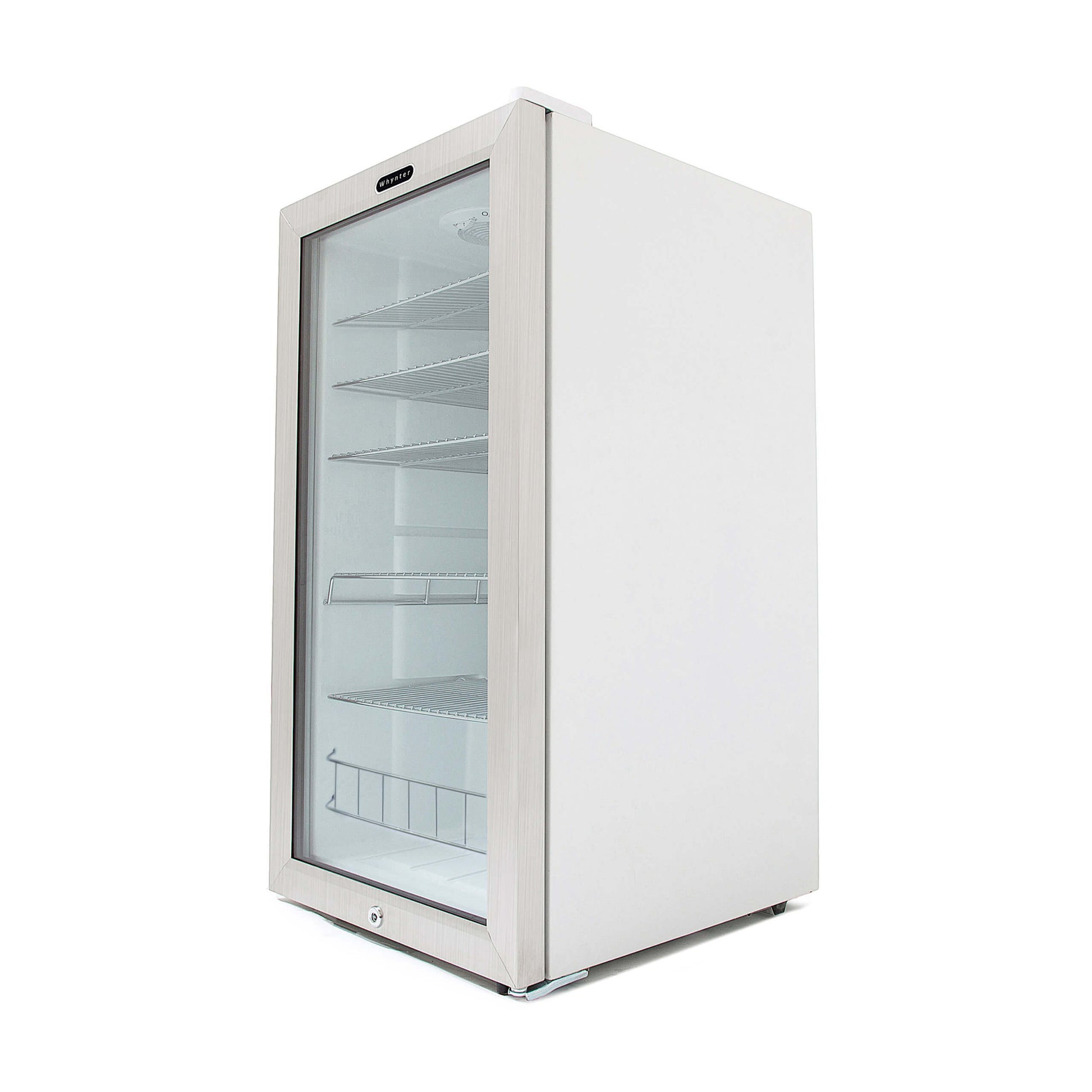Whynter Refrigerators Whynter BR-128WS Beverage Refrigerator With Lock – Stainless Steel 120 Can Capacity