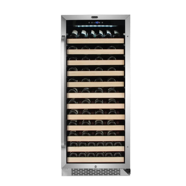 Whynter Wine Refrigerator Whynter BWR-1002SD/BWR-1002SDa 100 Bottle Built-in Stainless Steel Compressor Wine Refrigerator with Display Rack and LED display