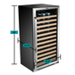 Whynter Wine Refrigerator Whynter BWR-1002SD/BWR-1002SDa 100 Bottle Built-in Stainless Steel Compressor Wine Refrigerator with Display Rack and LED display