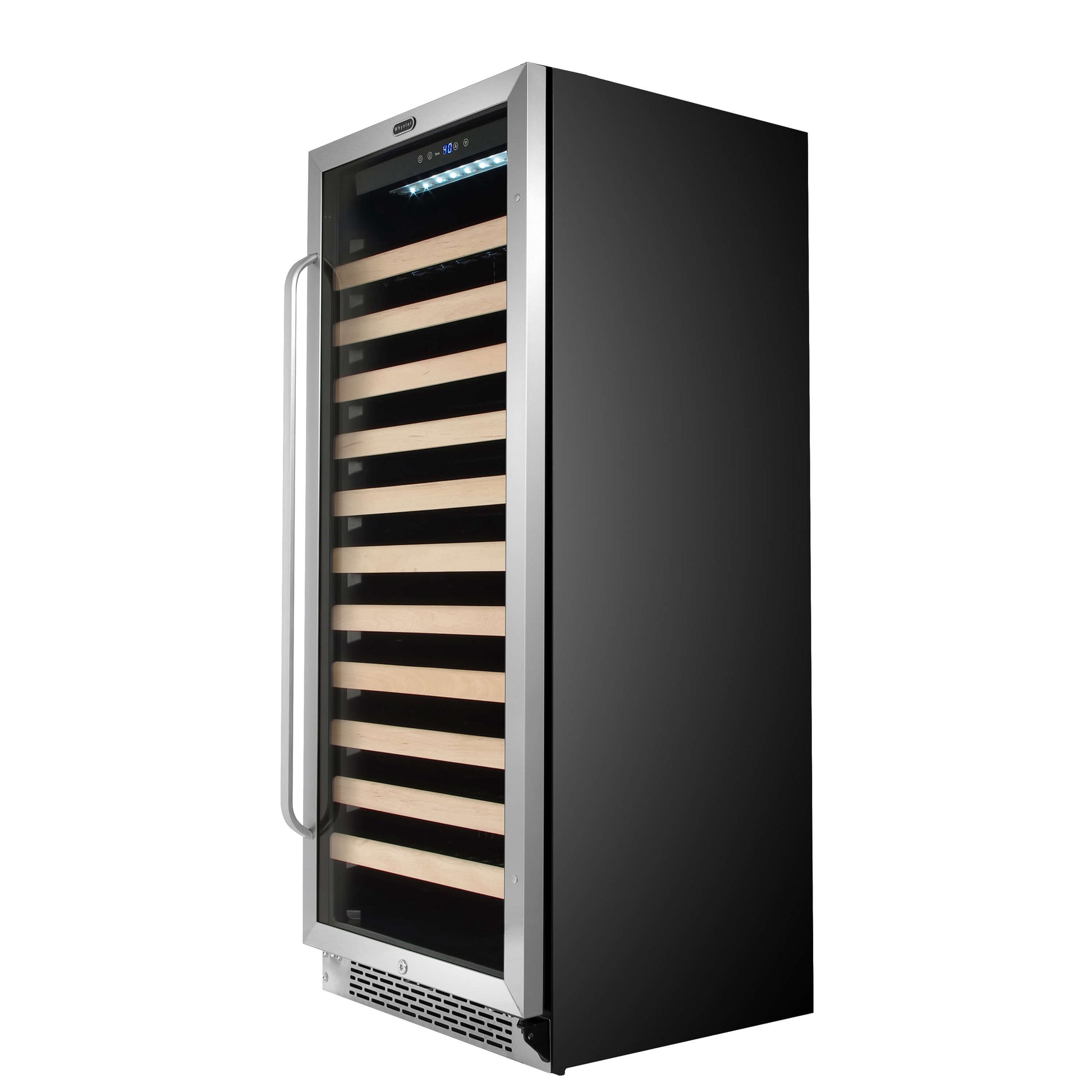 Whynter Wine Refrigerator Whynter BWR-1002SD/BWR-1002SDa 100 Bottle Built-in Stainless Steel Compressor Wine Refrigerator with Display Rack and LED display