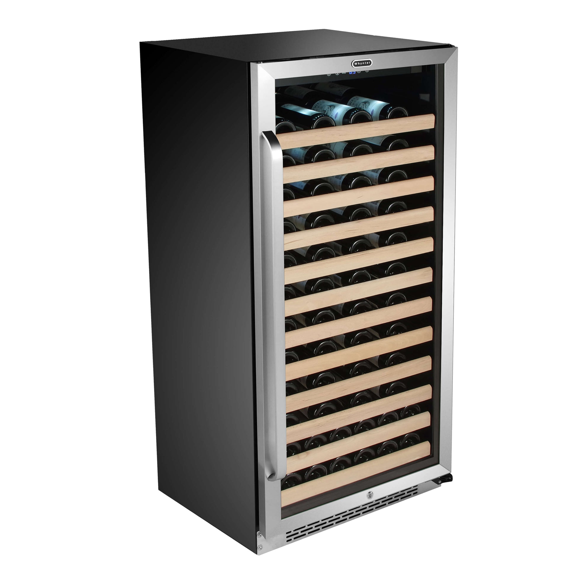 Whynter Wine Refrigerator Whynter BWR-1002SD/BWR-1002SDa 100 Bottle Built-in Stainless Steel Compressor Wine Refrigerator with Display Rack and LED display