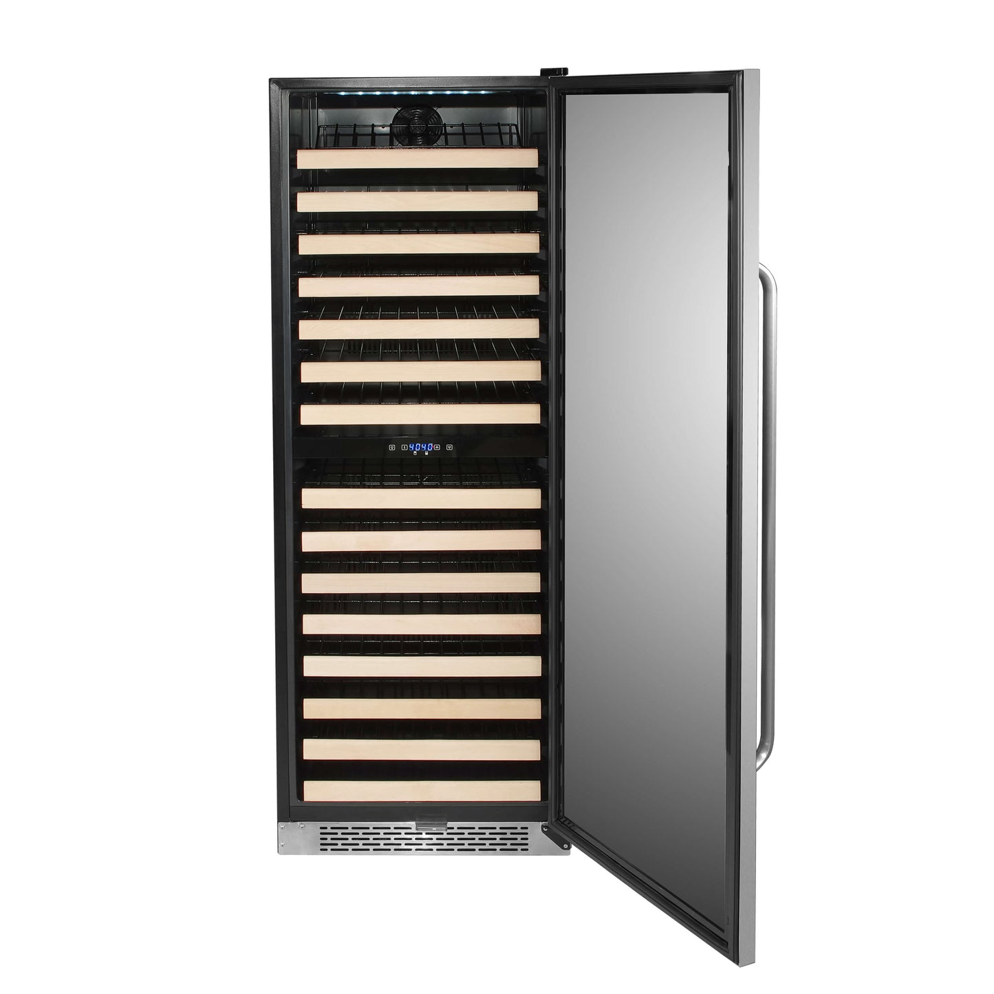 Whynter Wine Refrigerator Whynter BWR-1642DZ/BWR-1642DZa 164 Bottle Built-in Stainless Steel Dual Zone Compressor Wine Refrigerator with Display Rack and LED display