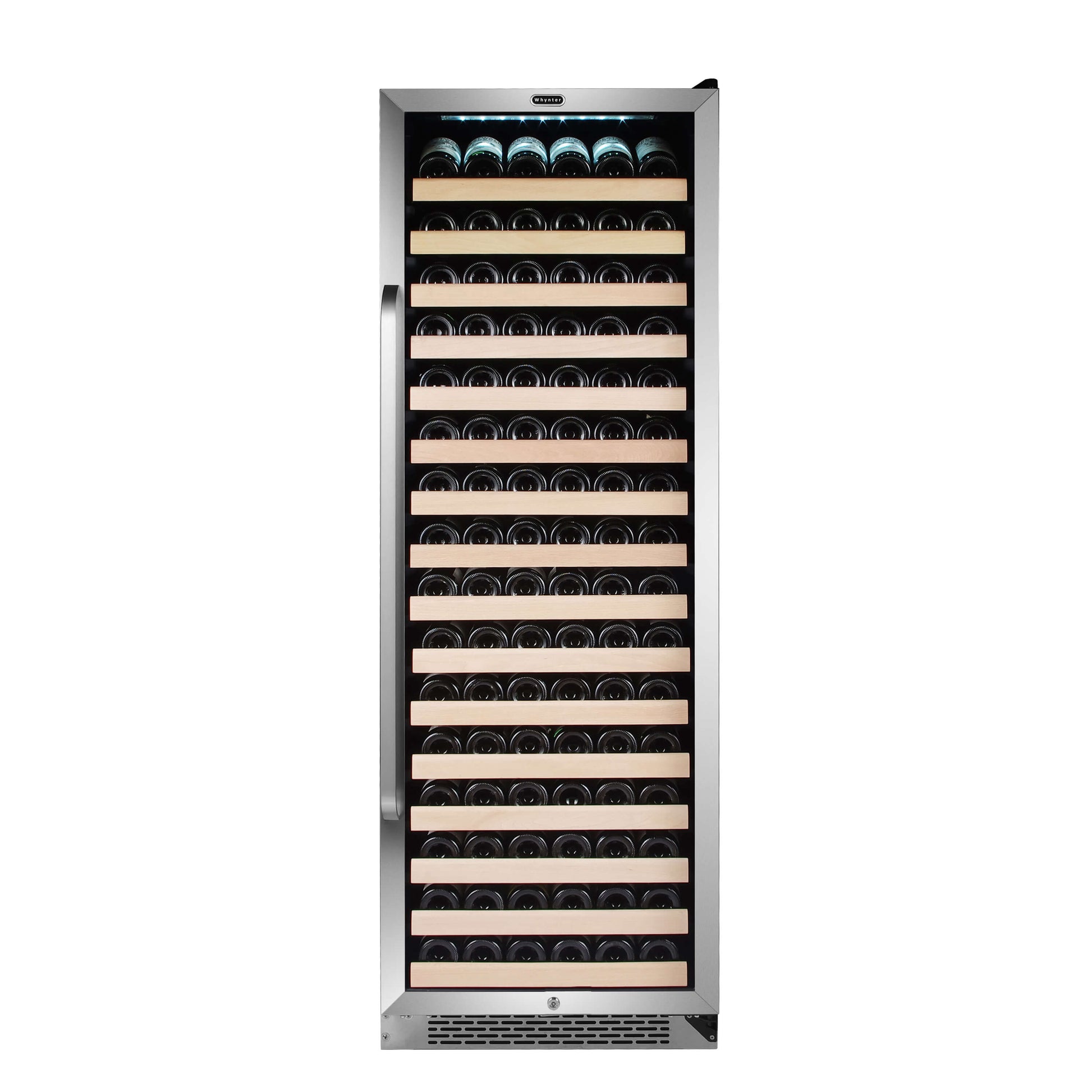 Whynter Wine Refrigerator Whynter BWR-1662SD/BWR-1662SDa 166 Bottle Built-in Stainless Steel Compressor Wine Refrigerator with Display Rack and LED display