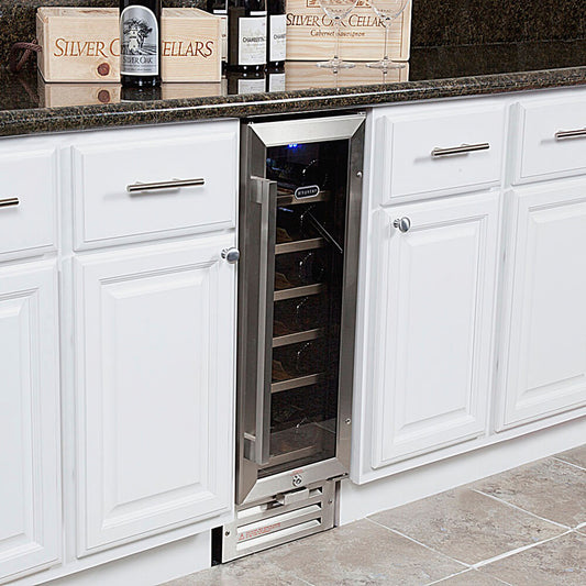 Whynter Wine Refrigerator Whynter BWR-18SD 18 Bottle Built-In Wine Refrigerator