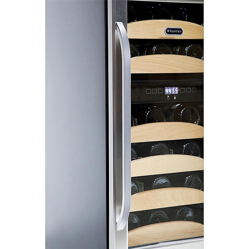 Whynter Wine Refrigerator Whynter BWR-281DZ/BWR-281DZa 28 Bottle Dual Temperature Zone Built-In Wine Refrigerator