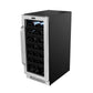 Whynter Wine Refrigerator Whynter BWR-308SB 15 inch Built-In 33 Bottle Undercounter Stainless Steel Wine Refrigerator with Reversible Door, Digital Control, Lock, and Carbon Filter